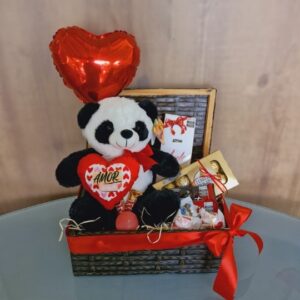 Caixa Panda com chocolates