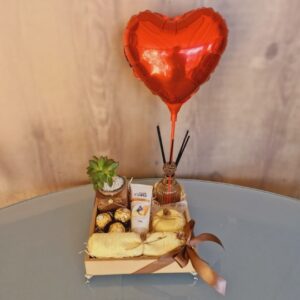 Cesta Care com chocolates